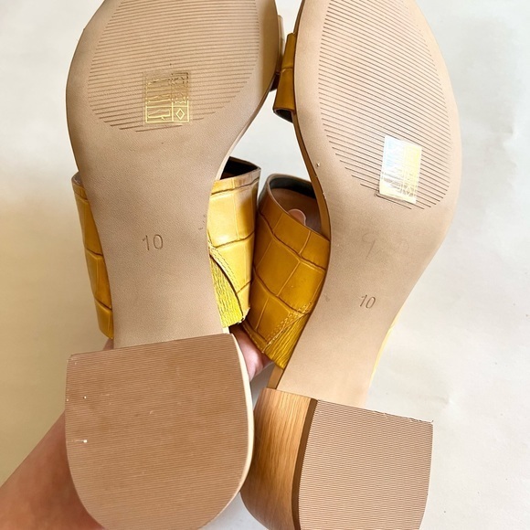 Madewell The Kiera Mule Sandal in Croc Embossed Leather size 10 - Picture 6 of 6